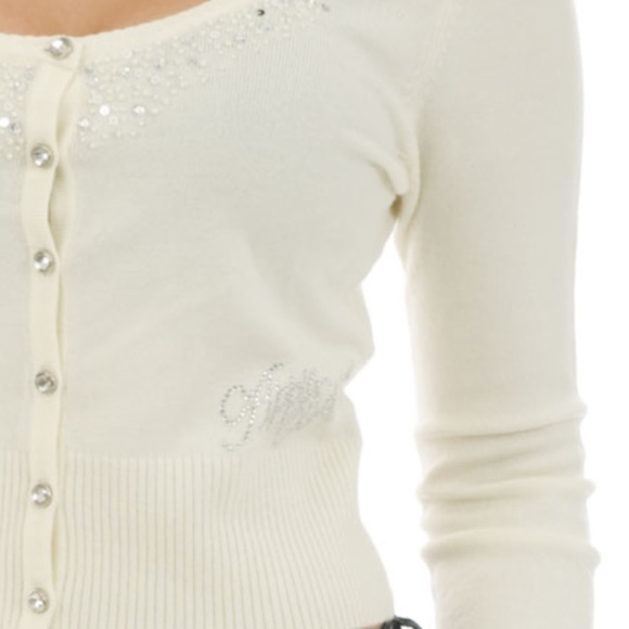 NEW Apple Bottoms Rhinestone button down sweater cardigan L Y2K - Picture 17 of 17